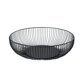 

Nordic Creative Minimalist Fruit Basket Living Room Creative Fruit Drain Basket Home Iron Fruit Bowl Storage Basket(L)