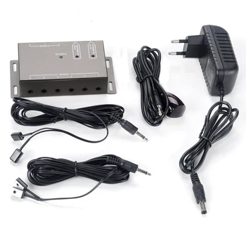 

High Quality IR Remote Extender Transponder 1 Receiver 4 Emitters Infrared Repeater System Kit EU Plug / Plug