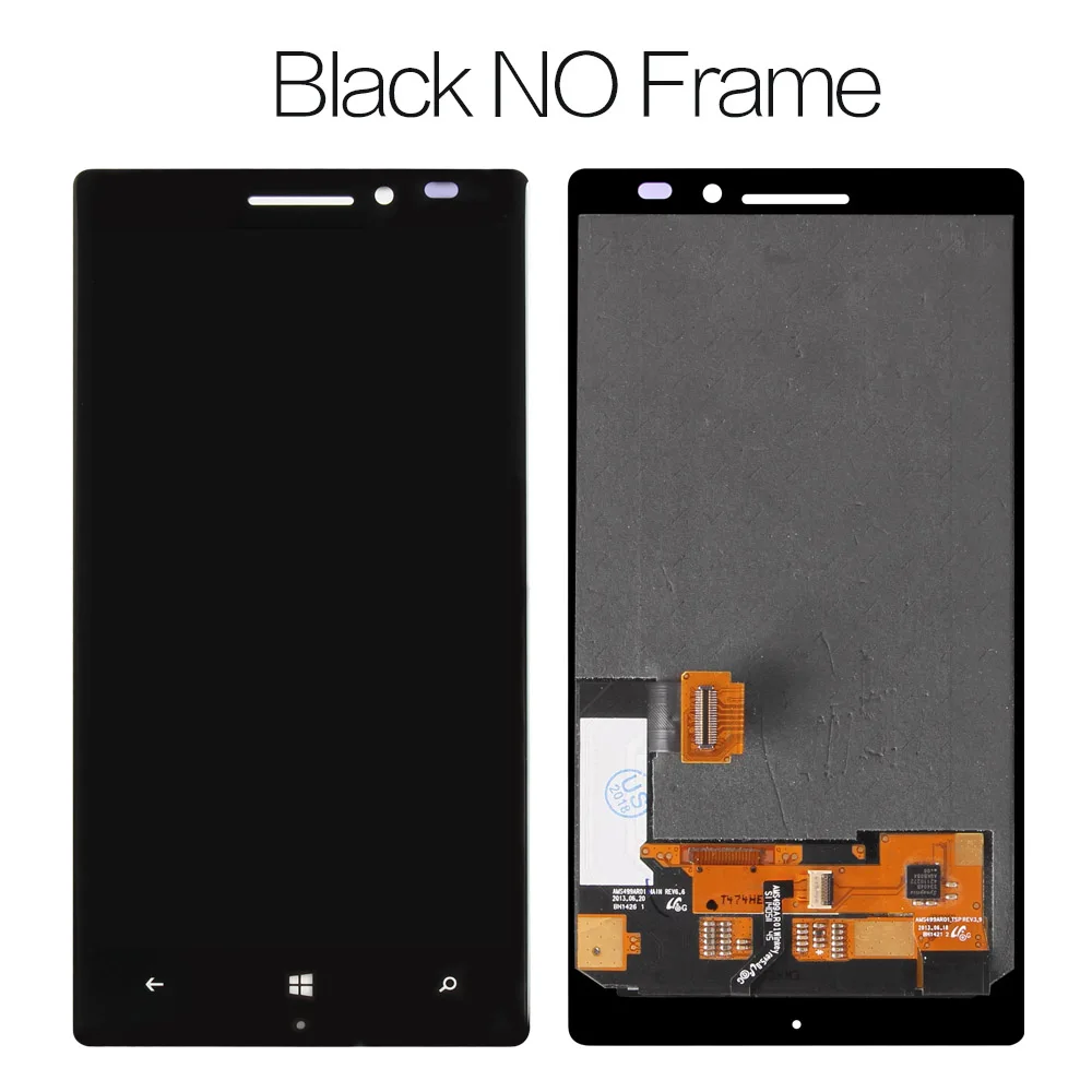 Экран для Nokia Lumia 930 ЖК-дисплей Матрица+ сенсорный экран дигитайзер полная сборка/рамка 5,0 ''для Nokia Lumia 930 дисплей - Цвет: No Frame Black