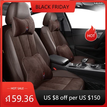 

kokololee Custom Leather car seat cover For Ford Fiesta Mondeo Fusion Focus Escort S-MAX Edge Kuga Taurus Automobiles Seat Cover