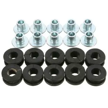 

10PCS/kit Rubber gasket Motorcycle Grommets Bolt Replacement Accessories Useful
