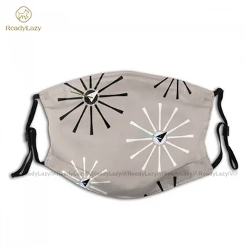 

Charm Protective Fifties Kitchen V Face Mask Fancy Unisex Polyester Facial Mouth Mask With Filters