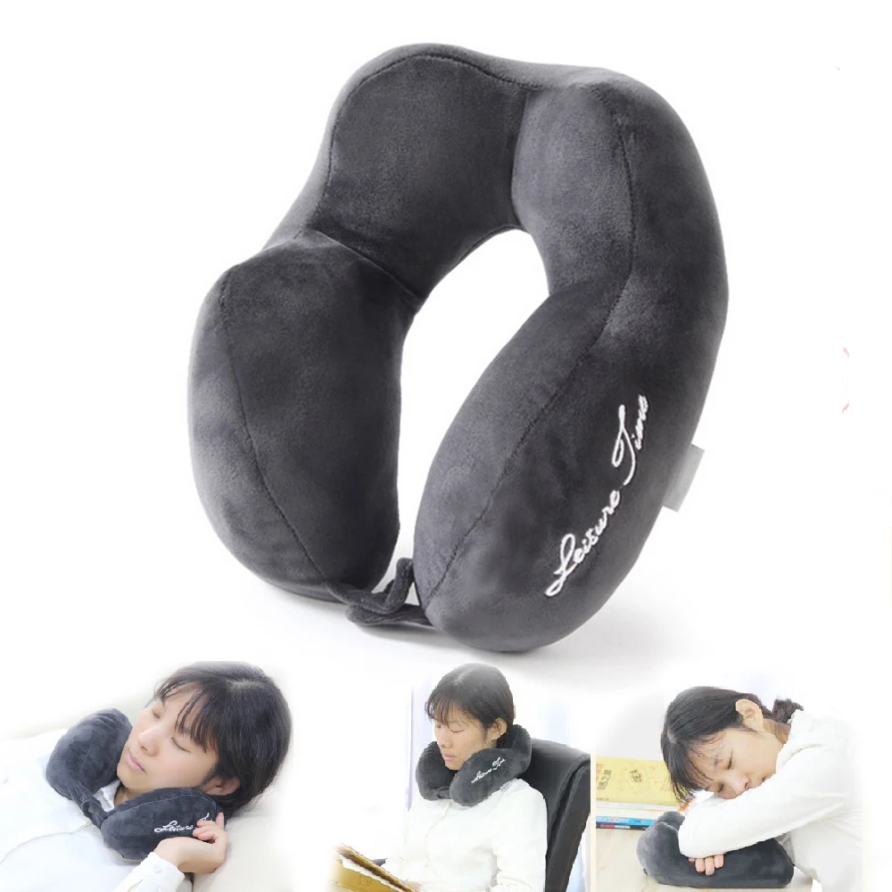 

U Shaped Neck Pillows Memory Foam Soft Slow Rebound Space Cervical Healthcare Bedding Drop Shipping Travel Pillow Airplane
