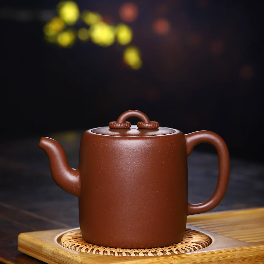 

Yixing Clay Teapot Entirely Handmade Double Coils Pot Raw Ore Bottom Slot qing ni Clay Tea Set Boutique 410cc Wholesale