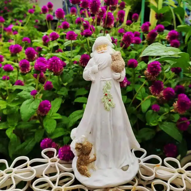 Lelktori Gyanta Piros Fehér Mikulás Kiegészítők Kültéri Kerti Park Bútorozási Dekoráció Erkélyüzlet Figurák Díszek - Image 6