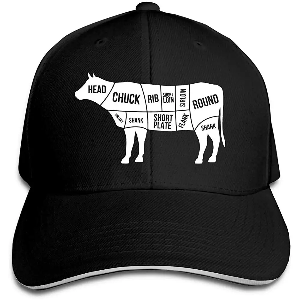 Для мужчин и Для женщин корова отрубы силуэт Кепка-тракер Шапки Бейсбол Кепки