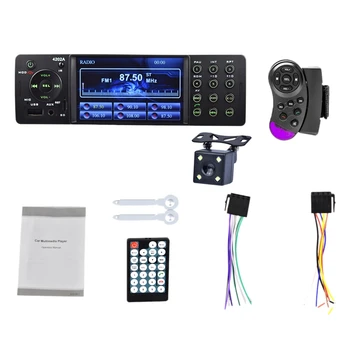

4 Inch Car Car Embedded Head Unit Single Din Automatic Radio Bluetooth Autoradio USB SD Auxiliary FM Receiver Hands-Free Built-I