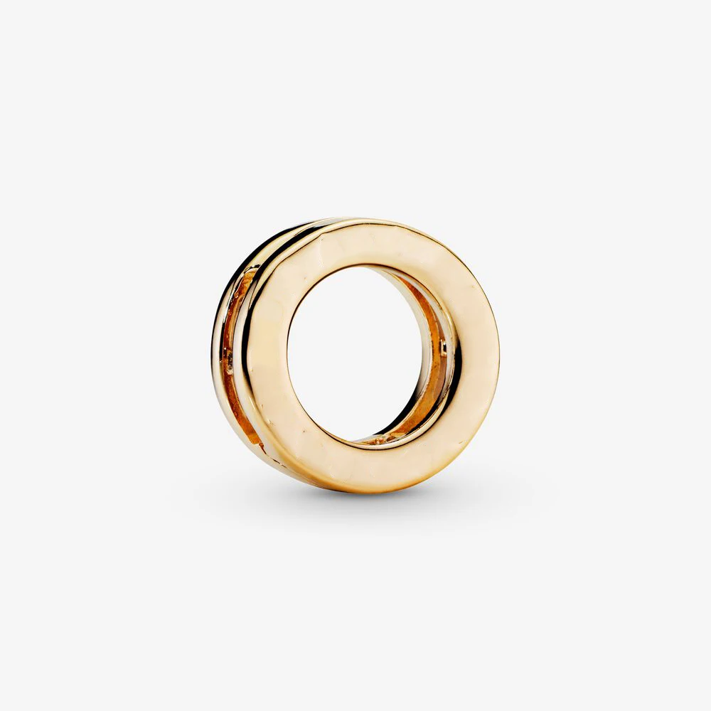 

Round beads Charm Gold Circle Clip Charm 100% 925 Sterling Silver fit Original Pandora Bracelets Lady DIY Sterling Silver