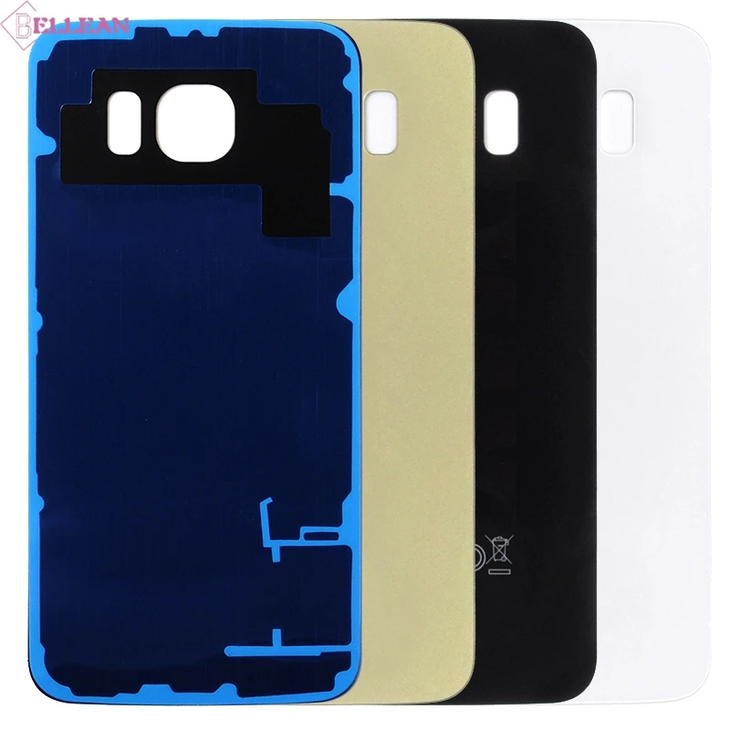 1 шт. HH G920 Задняя стеклянная крышка чехол для Samsung Galaxy S6 G920F батарея линза задняя