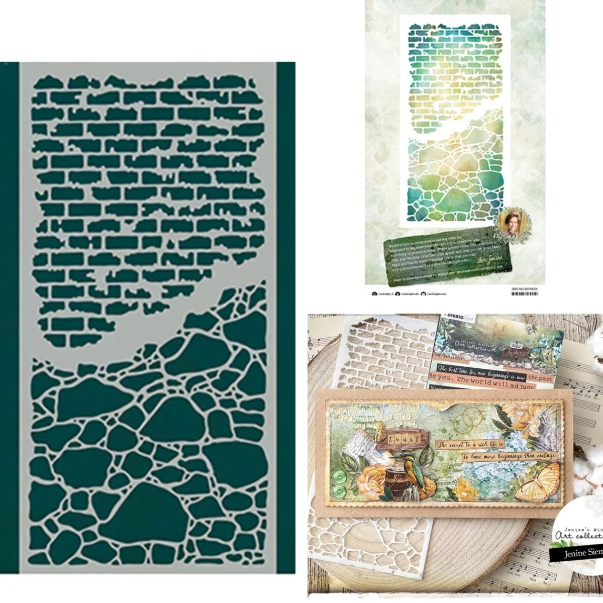 Brick Wall and Stone Background Metal Cutting Stencils for DIY Scrapbooking Album Make Paper Card Embossing New for 2021 Arrive