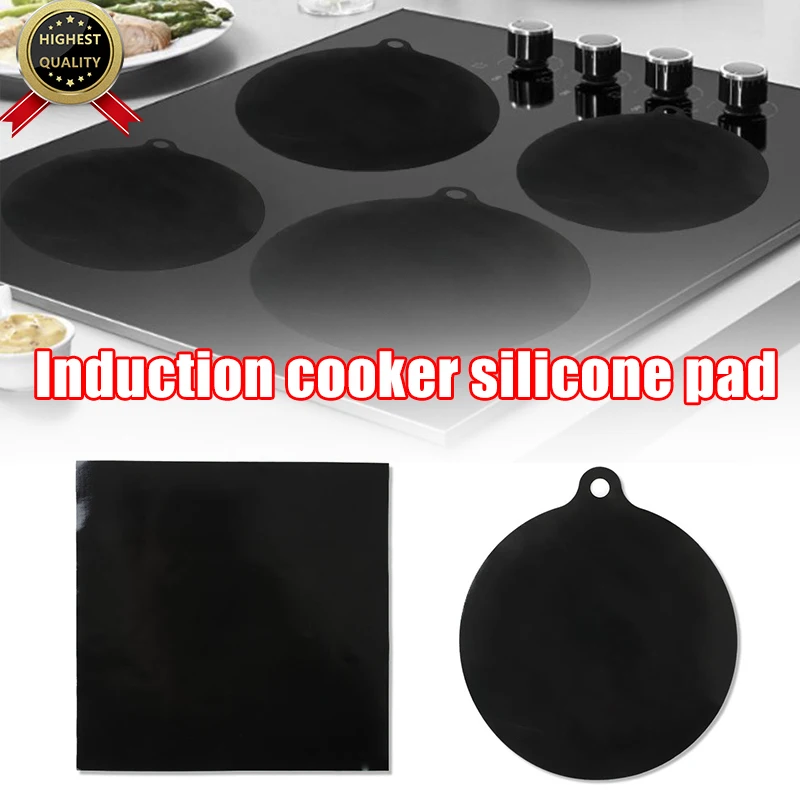 Reusable Induction Cooker Mat Protector Anti Slip Silicone Insulation