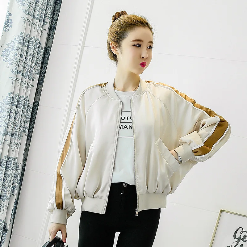 

2019 Spring Summer New Style Korean-style Bat Sleeve Harajuku BF Simple Jacket INS Super Fire Cropped Jacket Women's