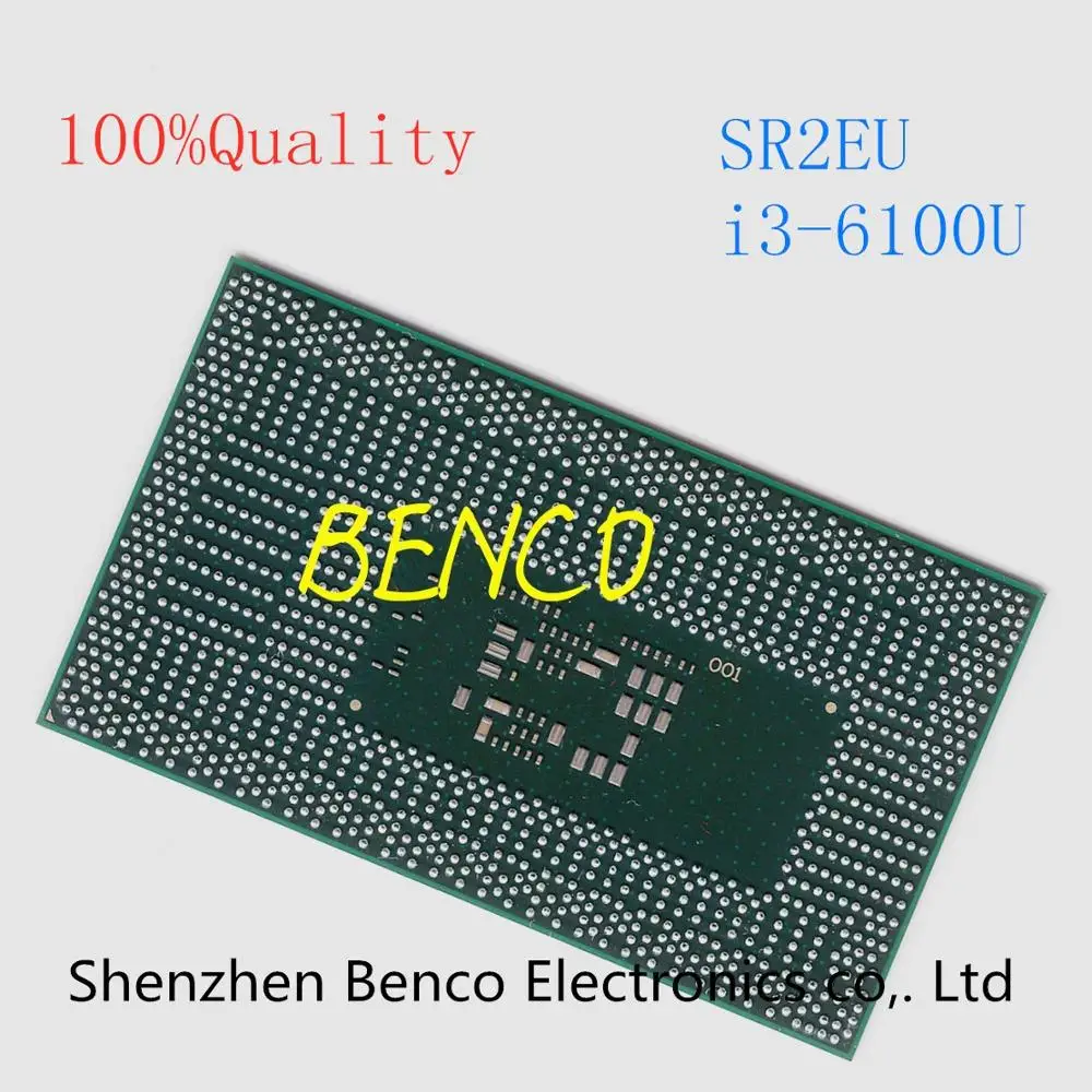 100% протестированный хороший товар чип ЦП SR2EU i3-6100U i3 6100U чипы BGA | Электроника