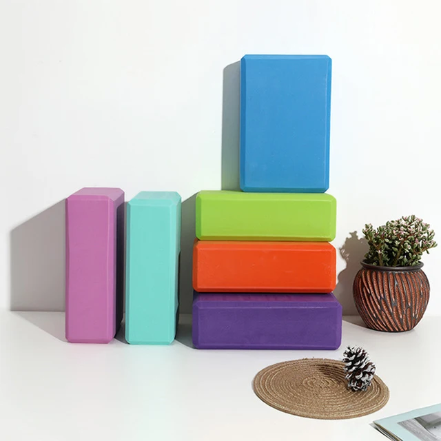 Yoga Building Blocks Cubes Pilates Bricks Reinforcement Mats Sports Yoga Supplies Exercise Home Exercise Equipment Fitness Eva 6