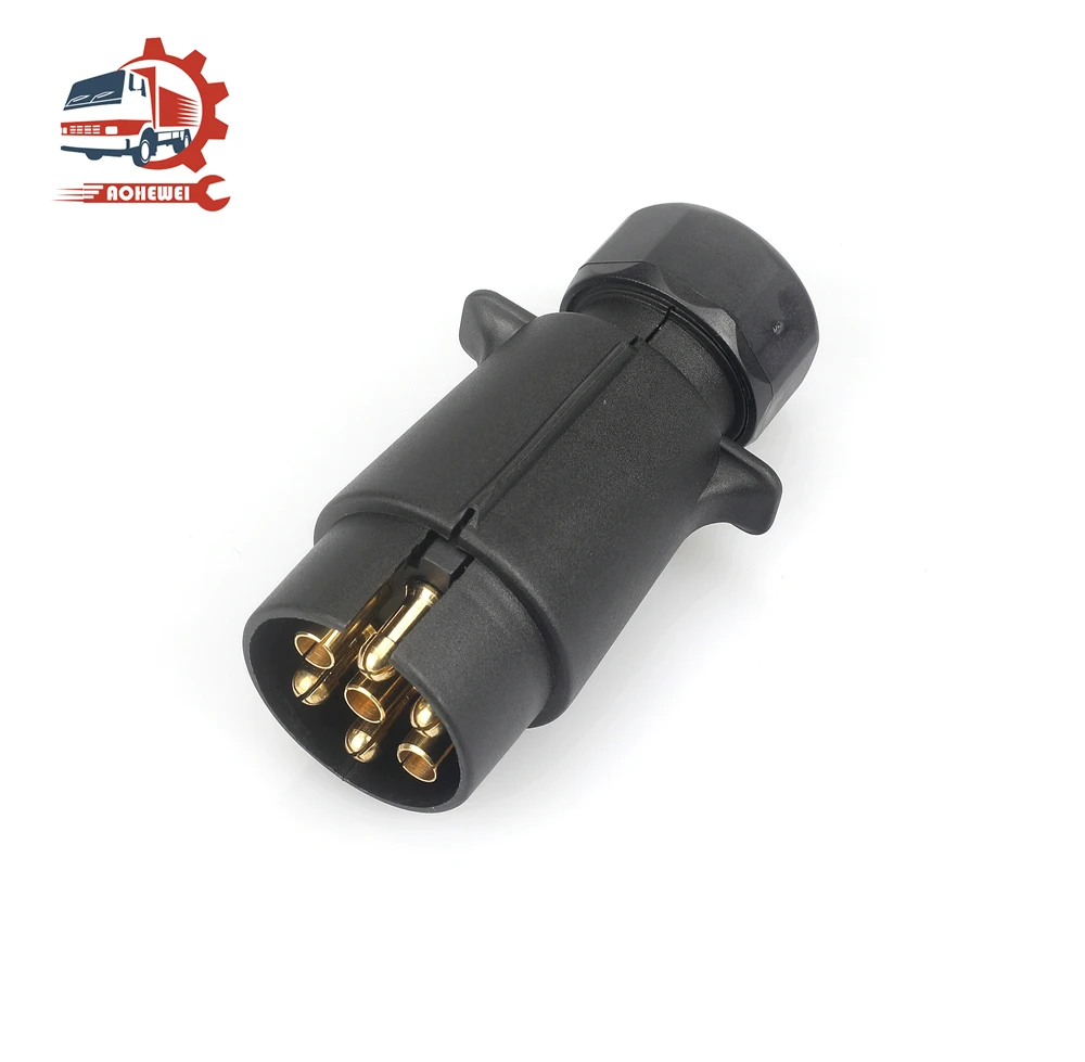 7 Pin 12V European Trailer Plug Adapter Towbar Towing Connector for Car Boat Truck Caravan Accessories Waterproof trailer plug adapter