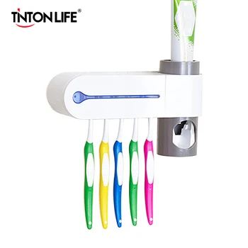 

3 In 1 Multifunctional Ultraviolet Toothbrush Disinfection Sterilizer Toothbrush Rack Shelf UV Disinfector Toothpaste Squeezers