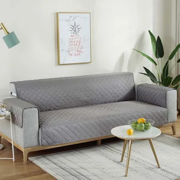 

Sofa Slipcover Reversible Sofa Cover With Armrest Furniture Protector Anti-Slip Water Resistant Elastic Straps Pets Kids Ch