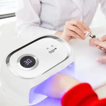 

48W 24 LED Dual Light Nails Dryer Smart Induction High Temperature Protection Dual Light Sources Phototherapy Nails Drying Lamp