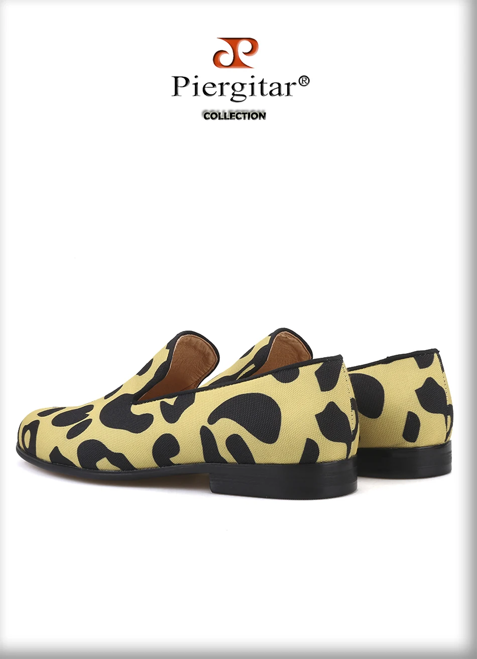 Piergitar/2018 Новый стиль Мужская обувь ручной работы с классическим леопардовым принтом камуфляж кожаная подкладка для комфорта и прочного