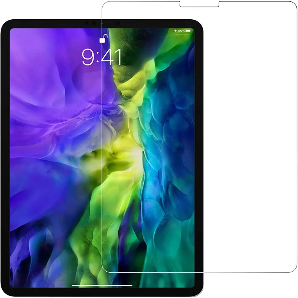 Protector de pantalla de vidrio templado 9H para ipad Pro, Protector de pantalla de 11 pulgadas 2018, película protectora gratis de burbujas resistente a arañazos 2020