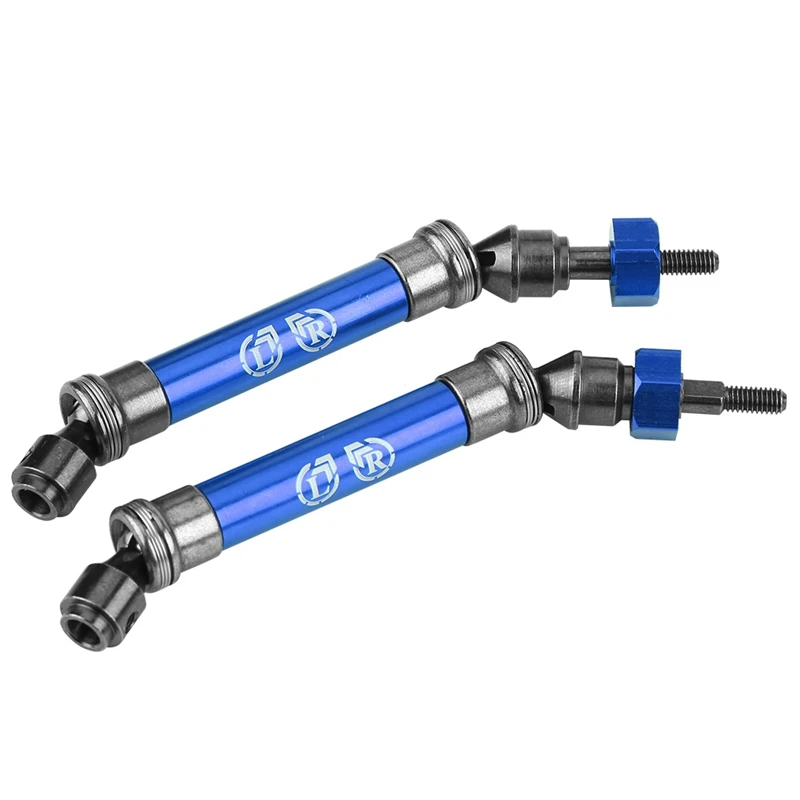 

RC Truck Drive Shaft, 2Pcs Front Drive Shaft CVD Transmission Axle for Traxxa S Slash 4X4 1/10 RC Truck Car Accessory