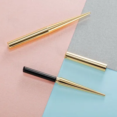 thin long gold 10 Вт, 30 Вт, 50 шт. цвета: черный, красный, Розовый Ключ Корона квадратная Золотая редис пустой тюбик губной помады 12,1 мм бальзам для губ контейнер для косметики многоразовая оболочки - Цвет: thin long gold