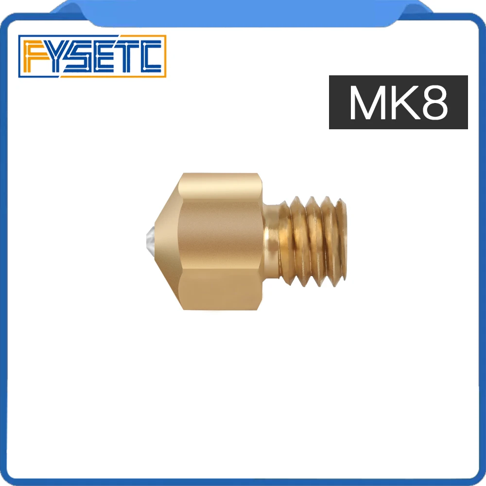MK8 сапфировое сопло 1,75 мм сопла 0,4 мм высокотемпературная латунь для PETG ABS PET PEEK нейлон PRUSA I3 ENDER-3 CR10 MK8 Hotend