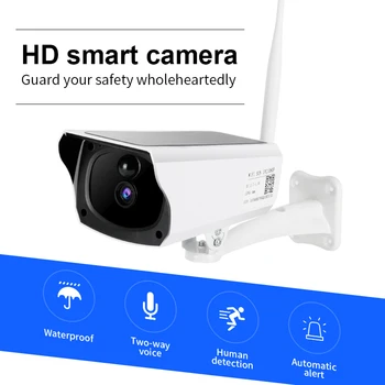 

Wifi Camera Solar 64G Cloud HD 1080p IR Night-vision with Solar Panel Wireless CCTV Home Outdoor Security for PIR Human Detect
