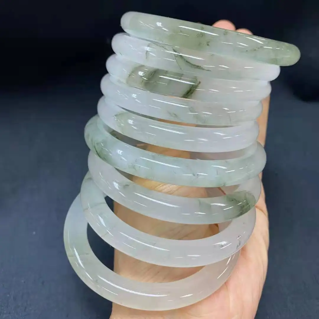 

100% real natural jadeite bracelet elegant princess jade bracelet bangles jadeite Hand-Carved Emerald Bangles Lady Party Gift