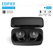 EDIFIER TWS5 Bluetooth V5.0 TWS наушники aptX декодирование аудио IPX5 водонепроницаемые наушники с сенсорным управлением bluetooth беспроводные наушники