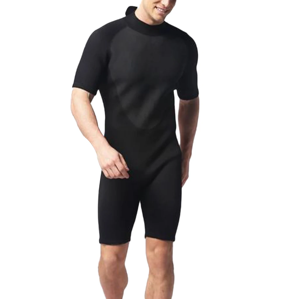 3mm UV Protection Neoprene Short Sleeves Surfing Diving Wetsuit Rash Guard Surfing Diving Snorkeling Neoprene Wetsuit