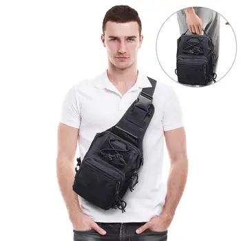 

Tactical Molle Sling Shoulder Bag Assault Backpack Crossbody Messenger Chest Bag Camping Sports Hand Easy Carry Lantop Bag