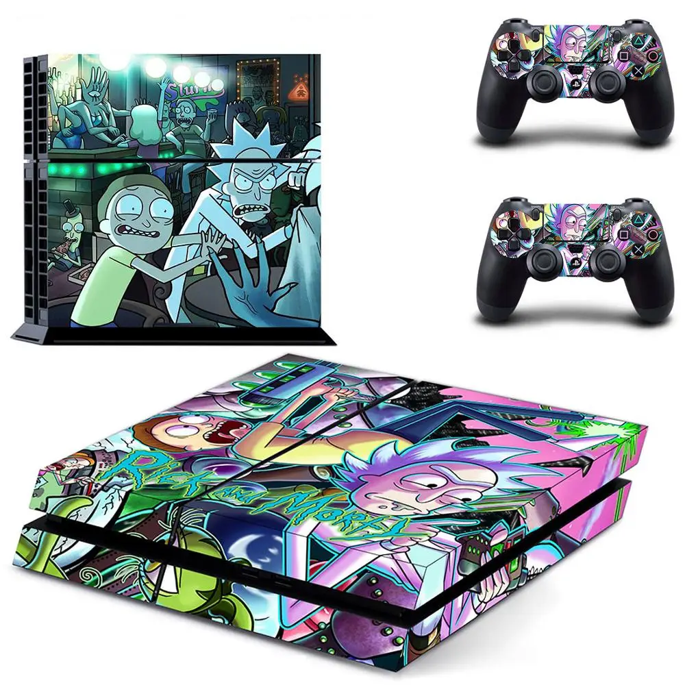 Стикер s Rick and Morty наклейка для PS4 PS 4 Play station наклейки виниловые Pegatinas консоли playstation
