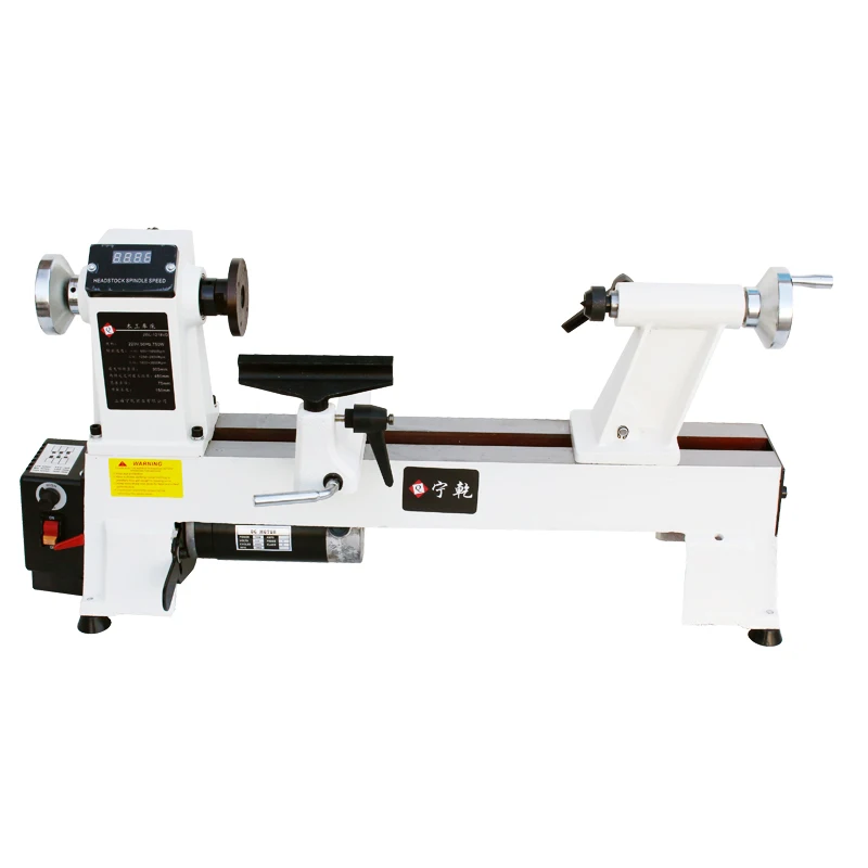 Digital display woodworking lathe, stepless speed regulation, household multi-functional bead, wood rotary machine