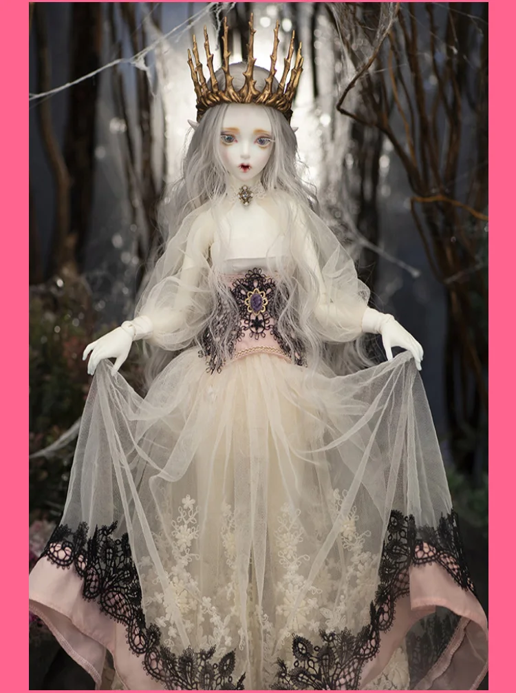 1/4 масштаб Обнаженная BJD кукла вампир Эльф Девушка BJD/SD смола фигурка кукла модель игрушка подарок. В комплект не входит одежда, обувь, парик A0172Hwayu MSD