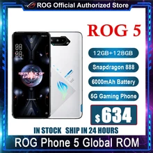 Global ROM ASUS ROG5 5G Gaming Phone Snapdragon888 144Hz Samsung AMOLED Screen 6.78" 6000mAh ROG 5 12GB 128GB Smartphone NFC