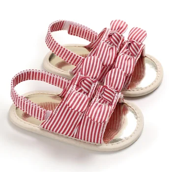 

2020 Summer Baby Girls Sandals Breathable Anti-Slip Dot Bow Shoes Newborn Infant Sandals Toddler Soft Soled First Walkers