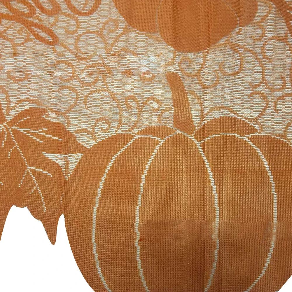 

Dust Proof Harvest Festival Fall Seasonal Cover Thanksgiving Party Supplies Fireplace Cloth Maple Leaf Decorative Pumpkin Lace