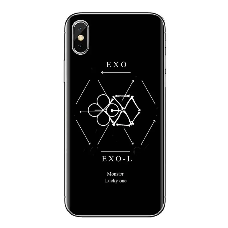 Прозрачный мягкий чехол с логотипом kpop exo monster для Xiaomi Mi6 Mi 6 A1 Max Mix 2 5X 6X Redmi Note 5 5A 4X 4A
