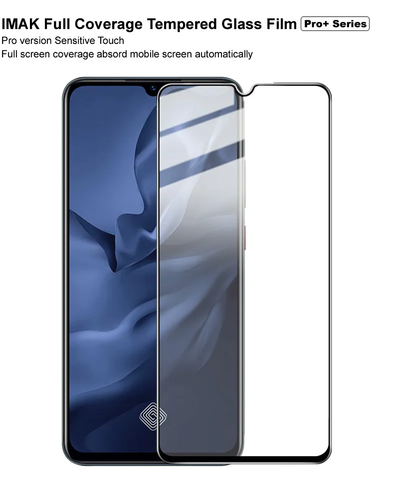 IMAK Для Vivo Y9s закаленное стекло Pro + версия полностью правительственная защита для
