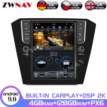 

Carplay DSP Android 10 4+128GB PX6 Vertical Tesla Radio Screen Car Multimedia Player Stereo GPS Navigation For VW Magotan 2017 +