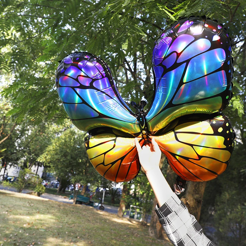 1 шт. бабочка воздушные шарики в виде животных красочные джунгли День Рождения украшения Дети Свадьба Aniversario Baby Shower баллоны для девочек