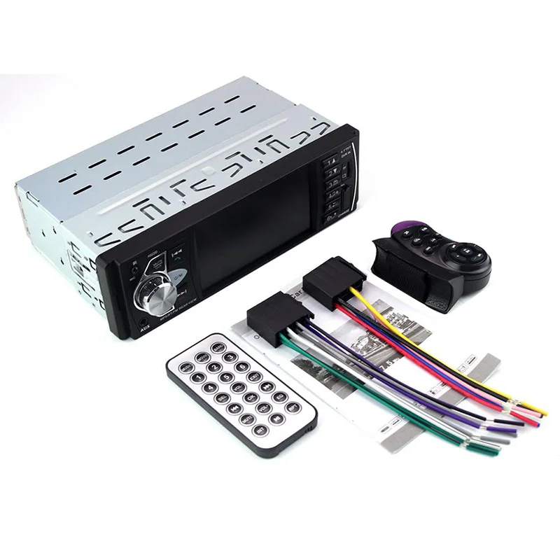 2-with controller 4,1 дюймов Автомагнитола Авто 1 din Автомобильная стерео Поддержка Bluetooth Камера заднего вида рулевое колесо контроллер MP3 Авторадио Мультимедиа - Цвет: 2-with controller