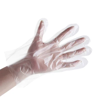 

100/500PCS Disposable Food Plastic Gloves Gloves For Restaurant BBQ Eco-Friendly Kitchen Fruit Vegetable Transparent Gloves
