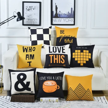 

Nordic Linen Simple Cushion Cover Modern Home Decor Pillowcase Soft Individuality Throw Pillows For Sofa Seats Home Decoration