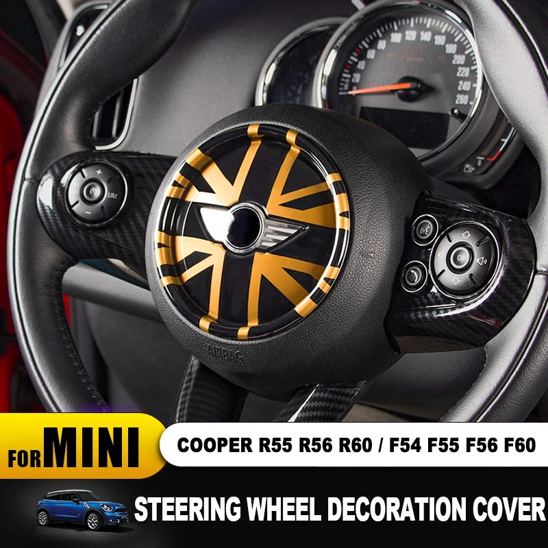 Наклейка на руль с центральной панелью для автомобиля Наклейка s для MINI COOPER F54 F55 F56 F60 R55 R56 R60 R61 Countryman Clubman