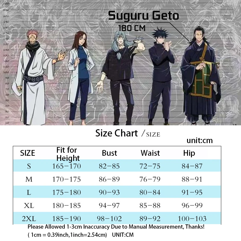 Anime Jujutsu Kaisen Cosplay Costumes Geto Suguru school uniforms kimono Black Blue costumes for Women Men Anime Jujutsu Kaisen Cosplay Costumes Geto Suguru school uniforms kimono Black Blue costumes for Women Men