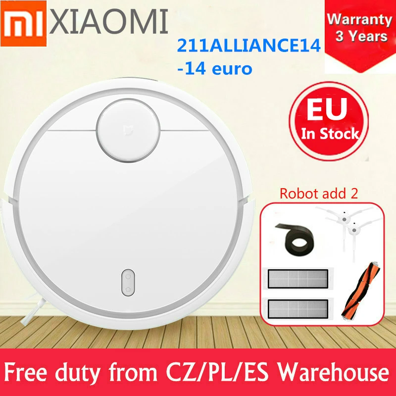 Оригинальный робот пылесос XIAOMI MIJI Mi 1 Smart Plan Wifi App пылесборник автоматическая