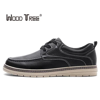 

WOODTREE fashion spring and autumn hot sale men's leather low-top tooling shoes casual and comfortable