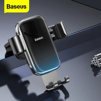

Baseus Car Phone Holder Mobile Phone Mount Stand For iPhone SE 2020 11 Pro Gravity Air Vent Holder For Xiaomi Samsung Huawei